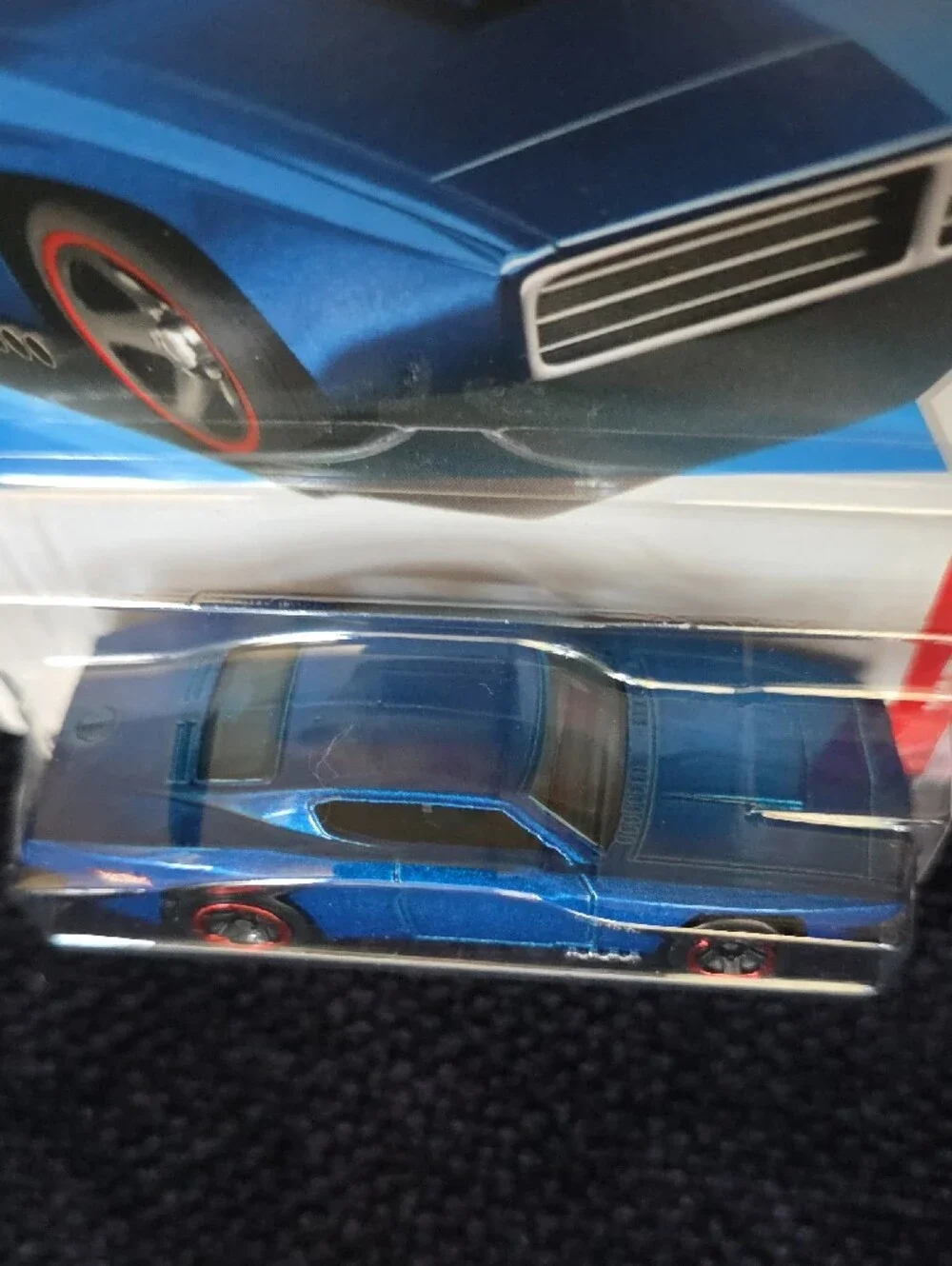 Mattel Hot Wheels Custom Otto - Metallic Blue with Red Accents